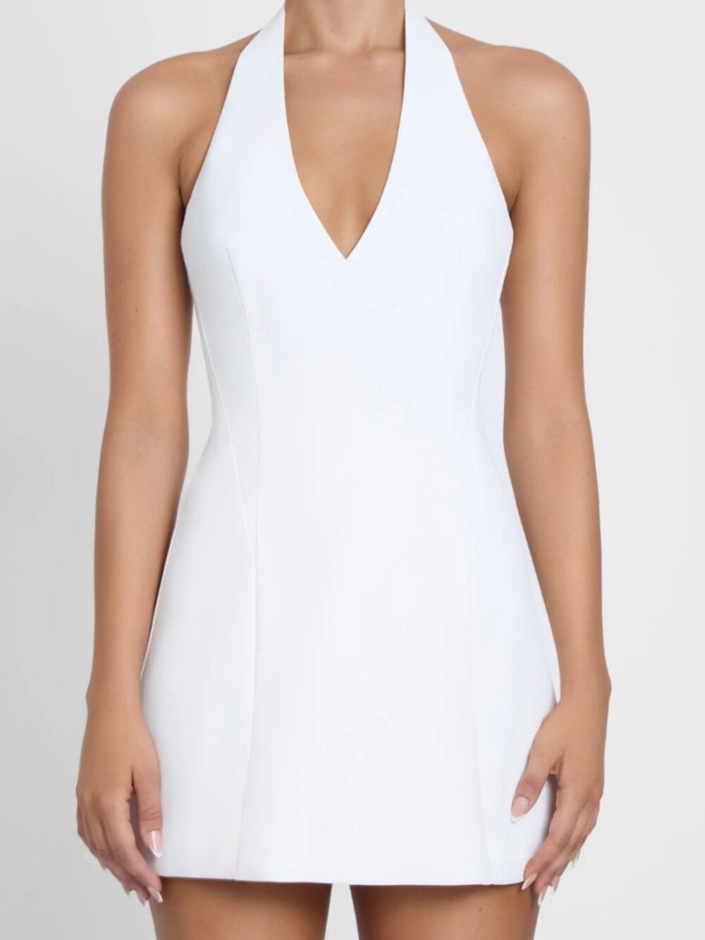 Leau Hera Halter Mini Dress